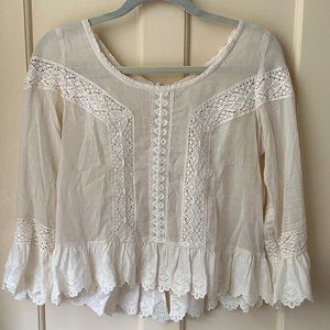Free People Sheer Bohemian Top
